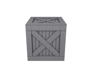 wooden box 3D मॉडल