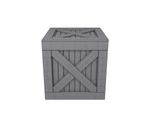Wooden box 3D Model
