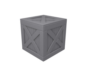 wooden box 3D मॉडल