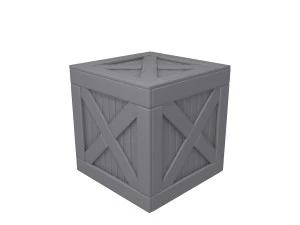 Wooden box 3D Model