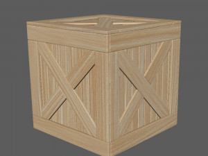 wooden box 3D मॉडल