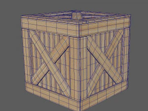 Wooden box 3D Model