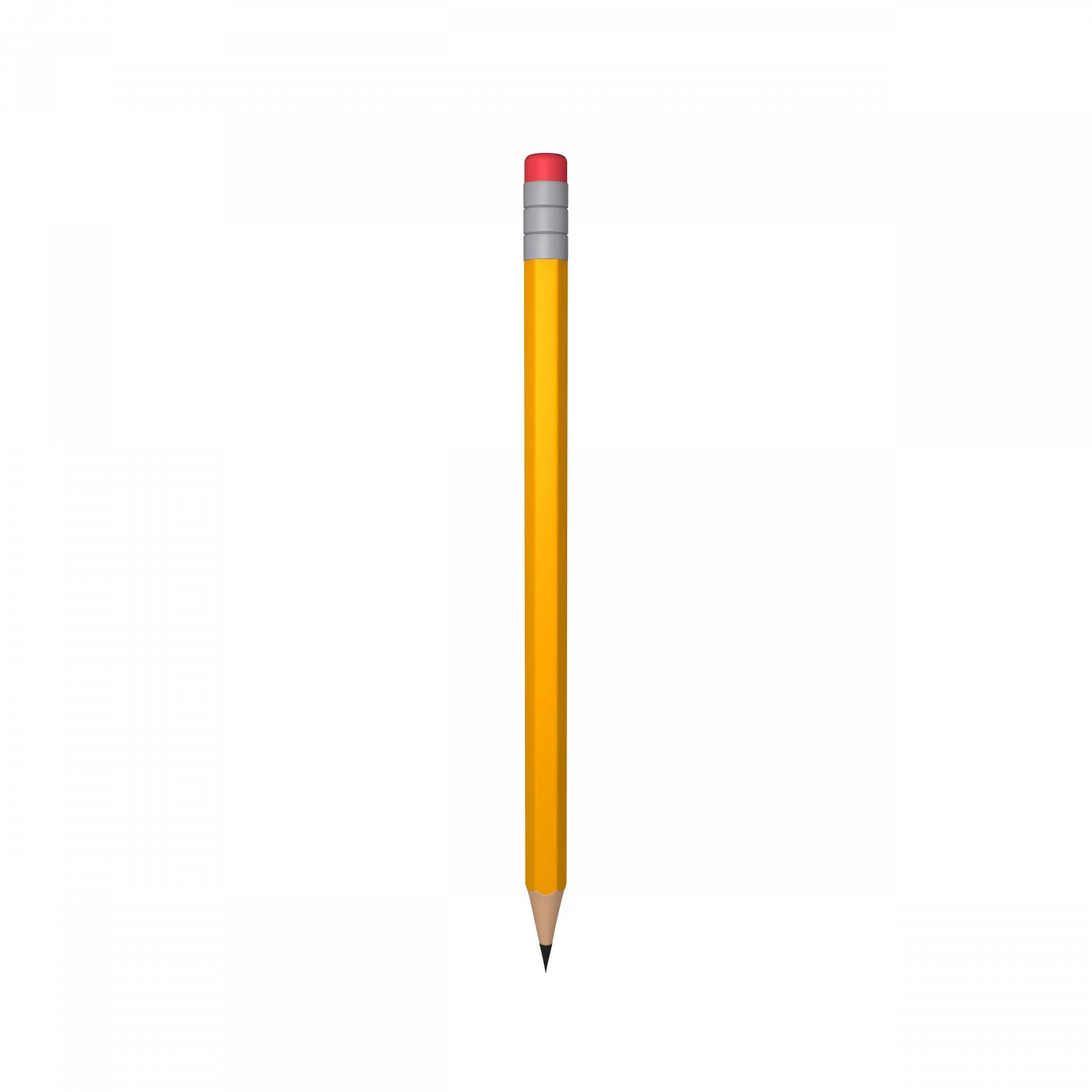 Pencil 3D Model .c4d .max .obj .3ds .fbx .stl .blend 