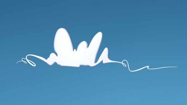 cloud 04 cartoon 3D 模型 .c4d .max .obj .3ds .fbx .stl .blend 