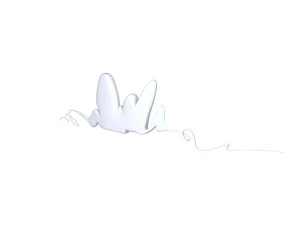 nuvola 04 cartone animato Modello 3D