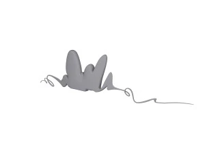 nuvola 04 cartone animato Modello 3D