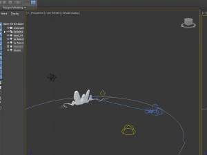 nuvola 04 cartone animato Modello 3D
