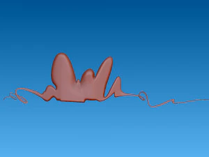 nuvola 04 cartone animato Modello 3D