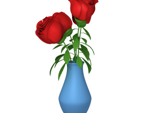 roses cartoon Modelo 3D