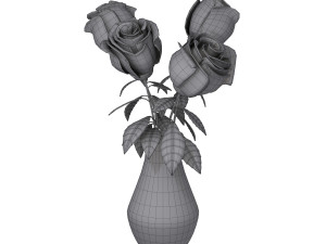 roses cartoon Modelo 3D
