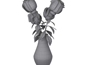 roses cartoon Modelo 3D