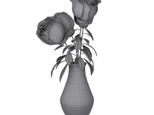roses cartoon Modelo 3D