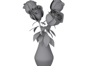 roses cartoon Modelo 3D