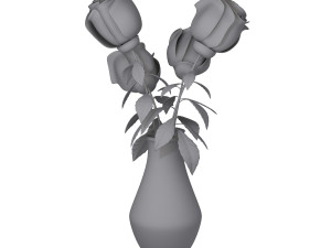 roses cartoon Modelo 3D