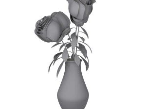 장미 만화 3D 모델