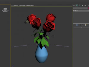 장미 만화 3D 모델
