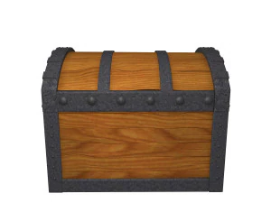 treasure chest cartoon 3D Model
