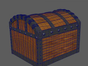 treasure chest cartoon 3D Model