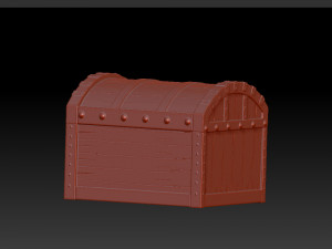 treasure chest cartoon Modelo 3D