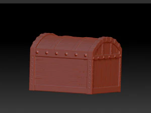 treasure chest cartoon 3D Model