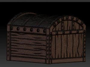 treasure chest cartoon 3D Model