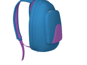 backpack cartoon 3D-Modell