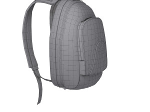 backpack cartoon 3D-Modell