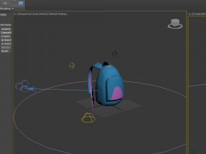 backpack cartoon 3D-Modell