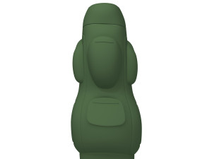 backpack green cartoon Model 3D