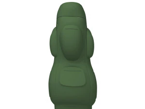backpack green cartoon 3D Model