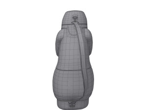 backpack green cartoon Model 3D