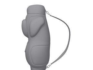 backpack green cartoon Model 3D