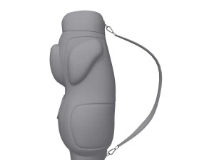 backpack green cartoon 3D Model