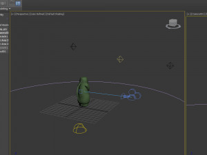 backpack green cartoon Model 3D