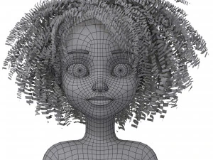cartoon female base mesh 3D Model