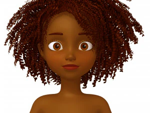 cartoon female base mesh 3D Model