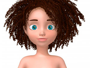 cartoon female base mesh 3D Model