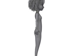 cartoon female base mesh 3D Model