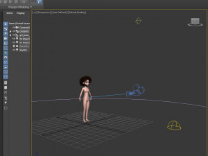 cartoon female base mesh 3D 모델