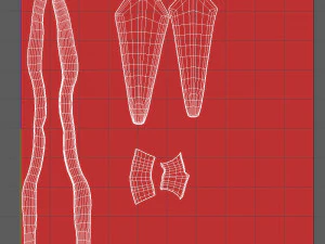 Dasi kartun Model 3D