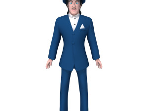 man cartoon 03 Modelo 3D