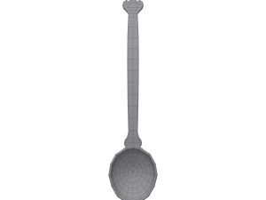 Spoon cartoon 3D Model