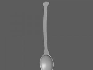 Spoon cartoon Modèle 3D