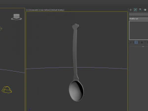 Spoon cartoon 3D Model