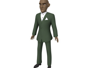 man cartoon 04 Modello 3D