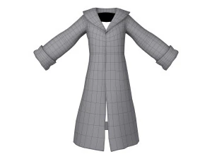 coat cartoon 3D Model