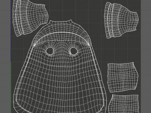 coat cartoon 3D Model