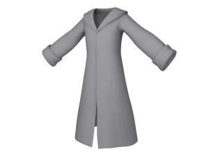 coat cartoon 3D Model