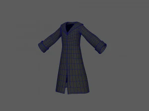 coat cartoon 3D Model