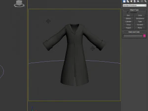 coat cartoon 3D Model